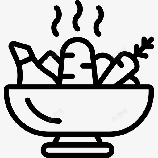 蔬菜美食直系图标svg_新图网 https://ixintu.com 直系 美食 蔬菜