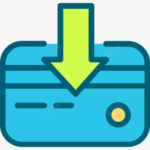 信用卡信用卡3线性颜色图标svg_新图网 https://ixintu.com 信用卡 信用卡3 线性颜色