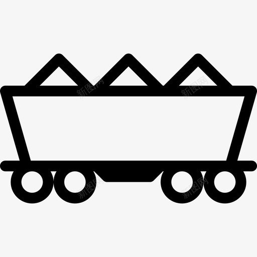 铁路货运建筑业直线铁路图标svg_新图网 https://ixintu.com 建筑业 直线铁路 铁路货运