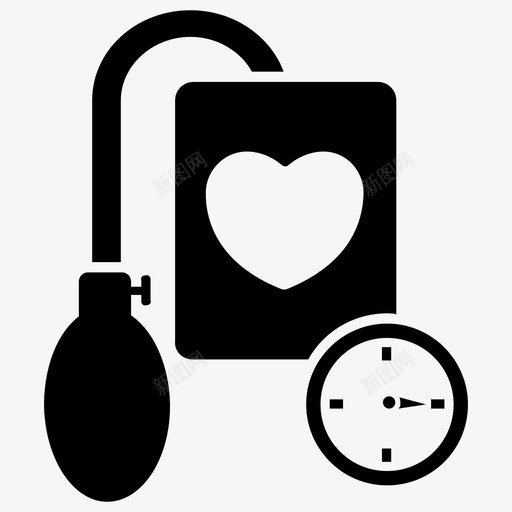 血压仪血压计血压监护仪图标svg_新图网 https://ixintu.com 健康体检图标 血压仪 血压监护仪 血压计 袖带