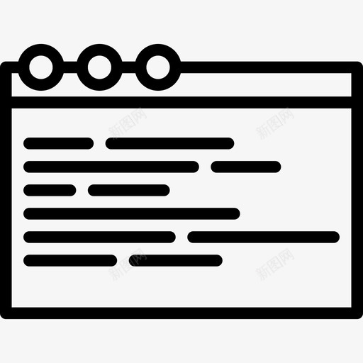 浏览器ui界面18线性图标svg_新图网 https://ixintu.com ui界面18 浏览器 线性