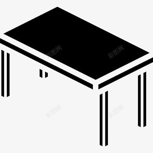 桌子家具41实心图标svg_新图网 https://ixintu.com 实心 家具41 桌子