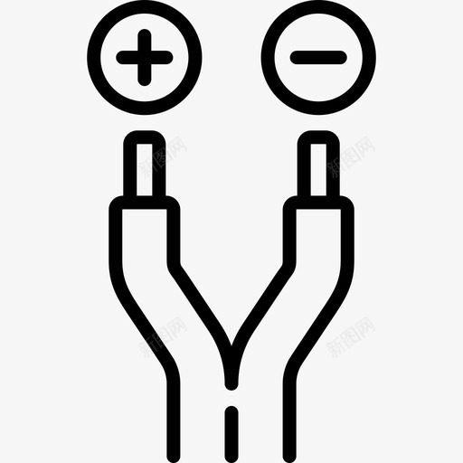电线电工工具和元件3线性图标svg_新图网 https://ixintu.com 电工工具和元件3 电线 线性