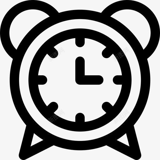 时钟复古电子4线性图标svg_新图网 https://ixintu.com 复古电子4 时钟 线性