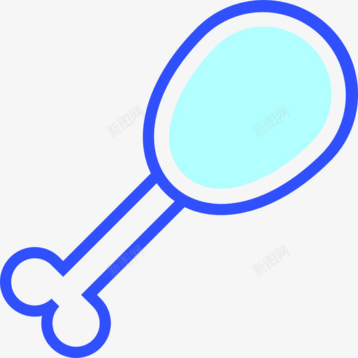 鸡腿冬季29线形颜色图标svg_新图网 https://ixintu.com 冬季29 线形颜色 鸡腿