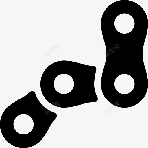 链条自行车组件2填充图标svg_新图网 https://ixintu.com 填充 自行车组件2 链条