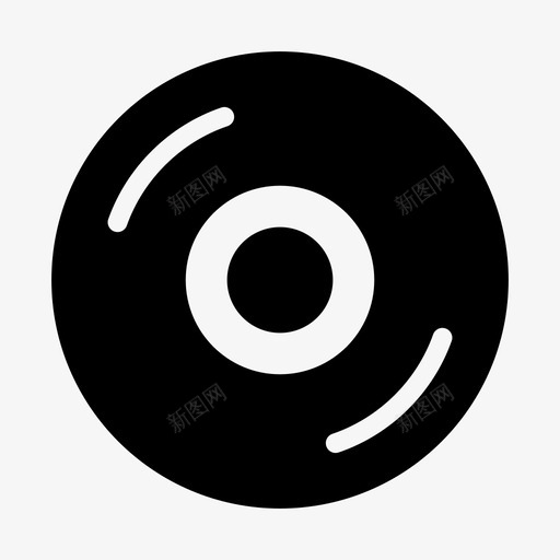 dvd盘cd光盘图标svg_新图网 https://ixintu.com cd dvd盘 光盘 多媒体 音乐