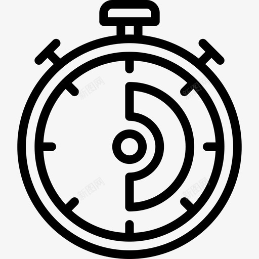 秒表电子游戏6线性图标svg_新图网 https://ixintu.com 电子游戏6 秒表 线性