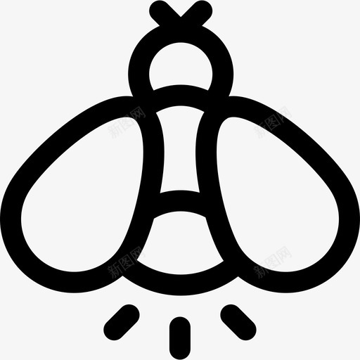 萤火虫野生动物4直系图标svg_新图网 https://ixintu.com 直系 萤火虫 野生动物4