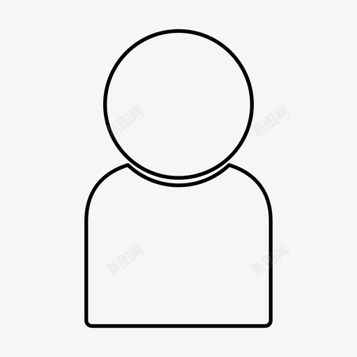 用户独自人图标svg_新图网 https://ixintu.com 人 独自 用户