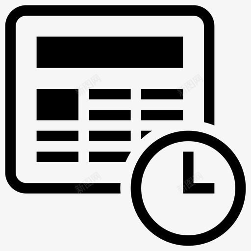 报纸史公报期图标svg_新图网 https://ixintu.com 公报 报纸史 期