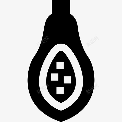 木瓜水果蔬菜5图标svg_新图网 https://ixintu.com 填充 木瓜 水果 蔬菜5