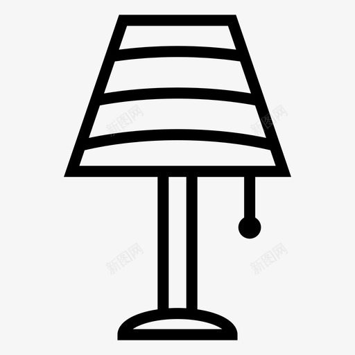 灯电家具图标svg_新图网 https://ixintu.com 便利设施 家具 灯 电