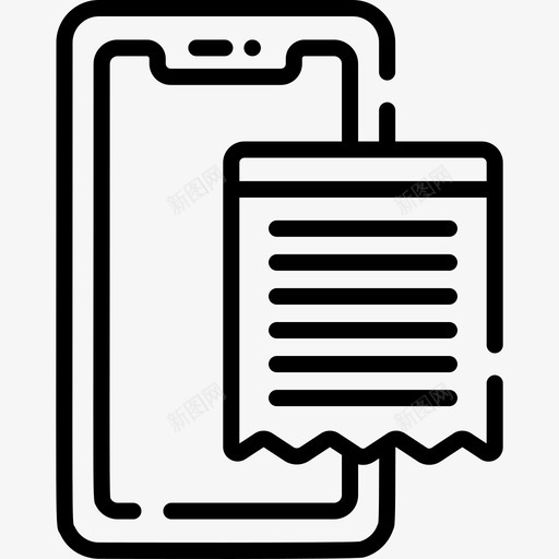 智能手机notes任务线性图标svg_新图网 https://ixintu.com notes任务 智能手机 线性