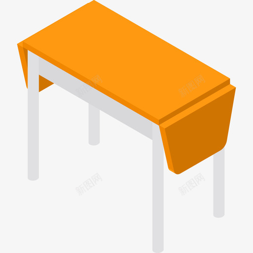 桌子家具34扁平图标svg_新图网 https://ixintu.com 家具34 扁平 桌子