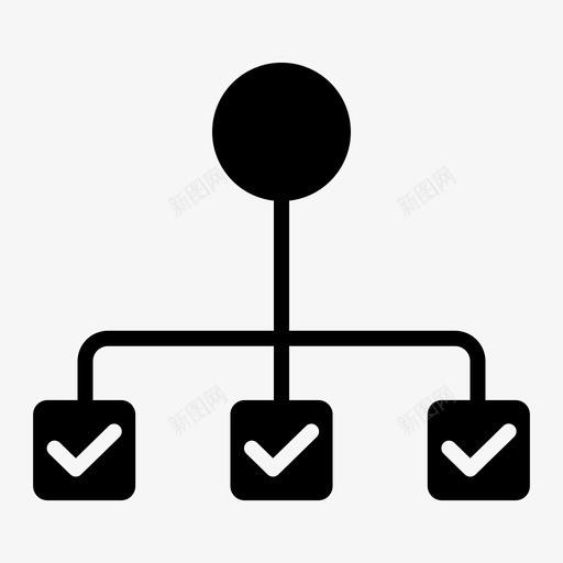 组织图表流程图图标svg_新图网 https://ixintu.com 业务层次 图表 基本图标 层次结构 流程图 组织