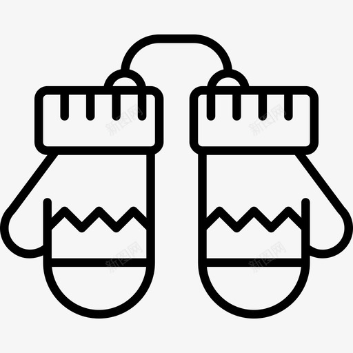 冬季手套圣诞101直纹图标svg_新图网 https://ixintu.com 冬季手套 圣诞101 直纹