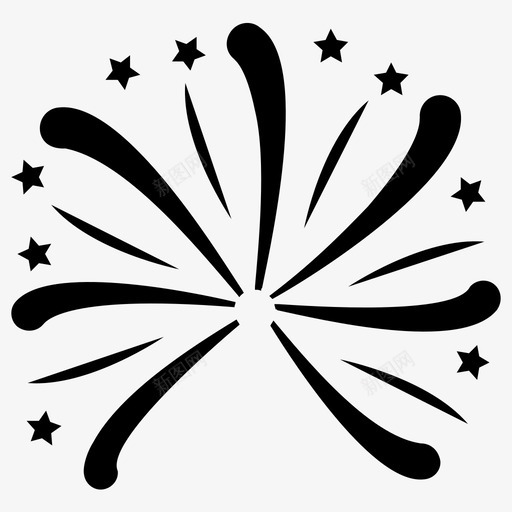 烟花爆竹烟花效果图标svg_新图网 https://ixintu.com 烟花 烟花效果 烟花符号 爆竹