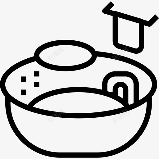 按摩浴缸酒店服务概述直线型图标svg_新图网 https://ixintu.com 按摩浴缸 直线型 酒店服务概述