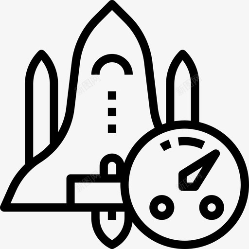 Rocket网络托管2线性图标svg_新图网 https://ixintu.com Rocket 线性 网络托管2
