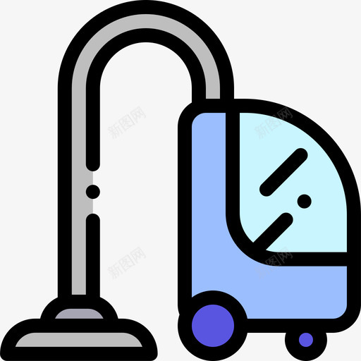 吸尘器家用电器4线性颜色图标svg_新图网 https://ixintu.com 吸尘器 家用电器4 线性颜色
