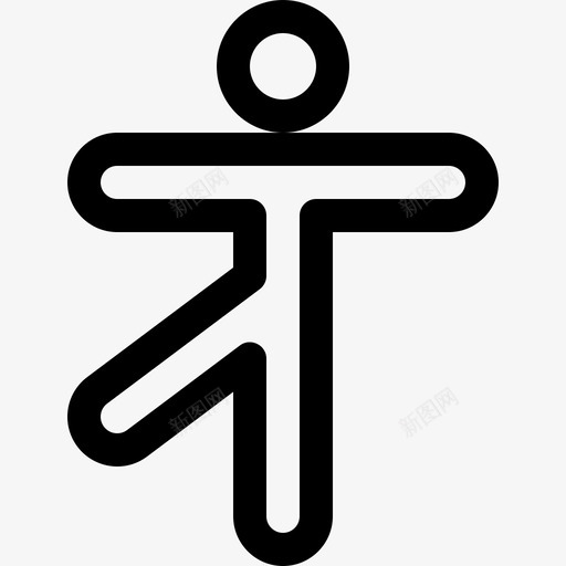 舞者动作风景艺术5线性图标svg_新图网 https://ixintu.com 线性 舞者动作 风景艺术5