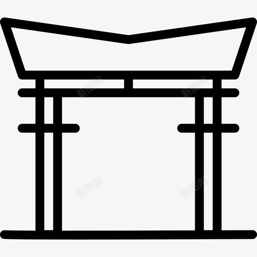 门轨行程52线性图标svg_新图网 https://ixintu.com 线性 行程52 门轨