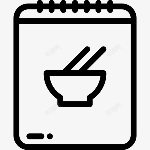 菜单亚洲餐厅2线性图标svg_新图网 https://ixintu.com 亚洲餐厅2 线性 菜单