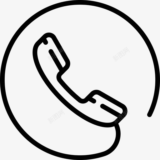 电话电子商务40直拨图标svg_新图网 https://ixintu.com 电子商务40 电话 直拨