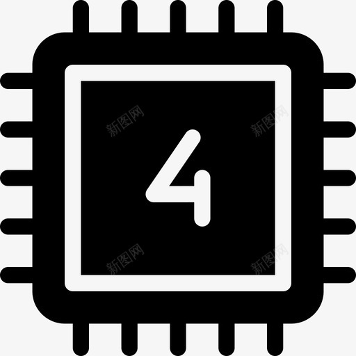 Cpuit组件2填充图标svg_新图网 https://ixintu.com Cpu it组件2 填充