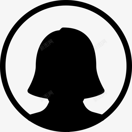 女性匿名头像图标svg_新图网 https://ixintu.com 人物 匿名 头像 头像固体图标 女性 用户