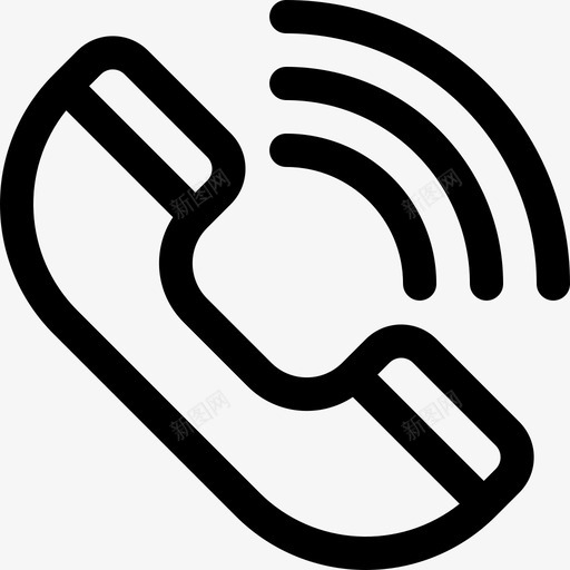 电话客户服务直线电话图标svg_新图网 https://ixintu.com 客户服务 电话 直线电话