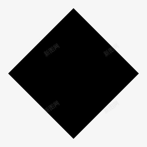 菱形几何多边形图标svg_新图网 https://ixintu.com 几何 多边形 实心多边形 形状 正方形 菱形