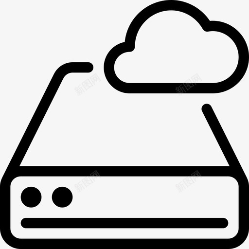硬盘驱动器台式计算机2台线性图标svg_新图网 https://ixintu.com 台式计算机2台 硬盘驱动器 线性