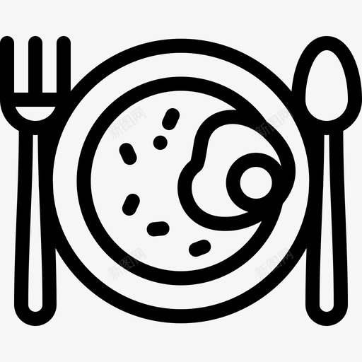 炒饭亚洲餐厅2线性图标svg_新图网 https://ixintu.com 亚洲餐厅2 炒饭 线性