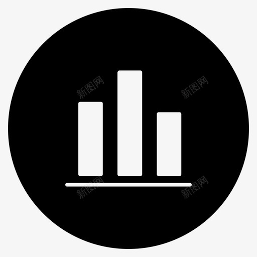 分析条形图图表图标svg_新图网 https://ixintu.com 分析 图表 图表黑色填充减去前面 报表 条形图 统计
