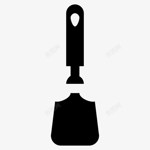 采购产品抹刀厨房用具橡胶抹刀图标svg_新图网 https://ixintu.com 厨房炊具雕刻图标 厨房用具 橡胶抹刀 采购产品抹刀 锅铲