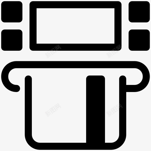 atm卡插卡信用卡插页图标svg_新图网 https://ixintu.com atm卡 信用卡插页 借记卡插页 取款 商店付款 插卡