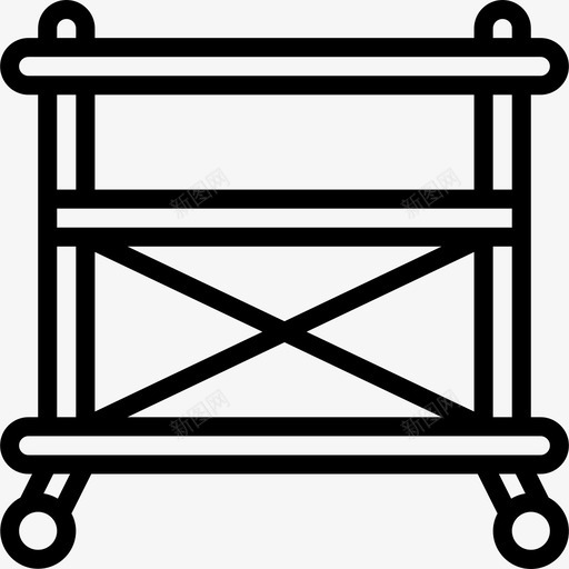 脚手架施工46线性图标svg_新图网 https://ixintu.com 施工46 线性 脚手架