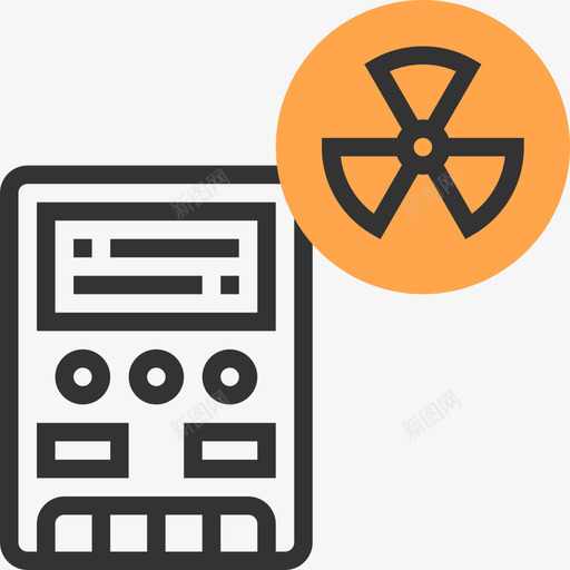 放射性核黄色阴影图标svg_新图网 https://ixintu.com 放射性 核 黄色阴影