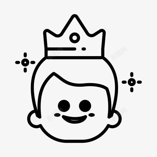 男周年纪念日生日图标svg_新图网 https://ixintu.com 周年纪念日 王冠 生日 男 禧年