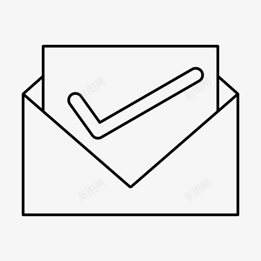 邮件接收邀请信件图标svg_新图网 https://ixintu.com 信件 消息 用户界面 网页设计 营销 邀请 邮件接收