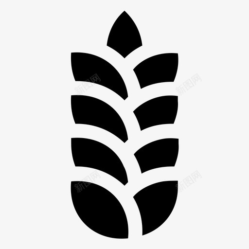 小麦谷类谷物食品图标svg_新图网 https://ixintu.com 全麦 小麦 蔬菜和食品字形图标 谷类谷物 食品