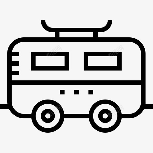 拖车冬季20线性图标svg_新图网 https://ixintu.com 冬季20 拖车 线性