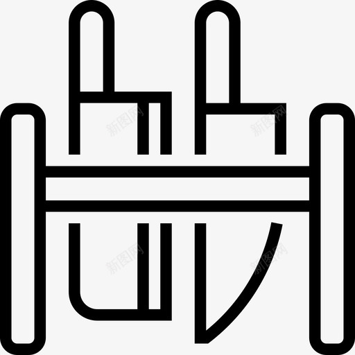 刀子厨房工具线状图标svg_新图网 https://ixintu.com 刀子 厨房工具 线状