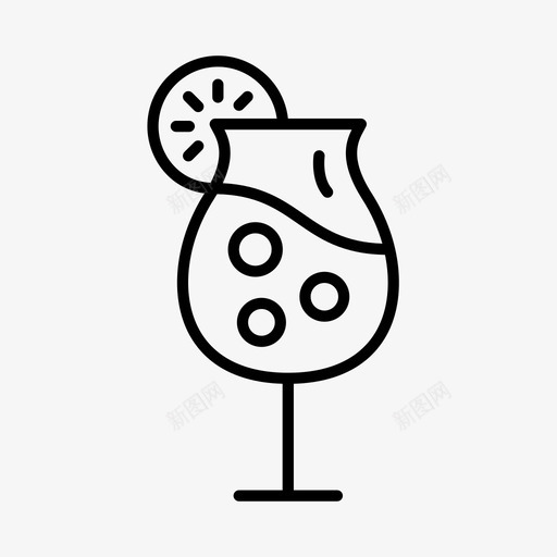 鸡尾酒饮料假日图标svg_新图网 https://ixintu.com 假日 假期 喷泉 春假 饮料 鸡尾酒