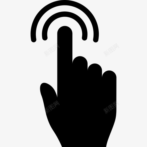 一个手指双击触摸触摸手势v2图标svg_新图网 https://ixintu.com 一个手指双击 触摸 触摸手势v2