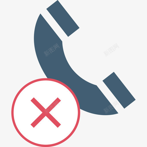 电话通讯54扁平图标svg_新图网 https://ixintu.com 扁平 电话 通讯54
