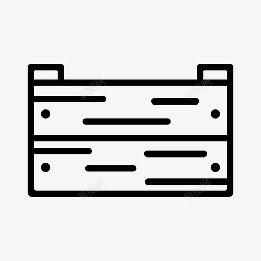 木箱手提箱子图标svg_新图网 https://ixintu.com 商店 手提 木箱 水果 箱子 蔬菜