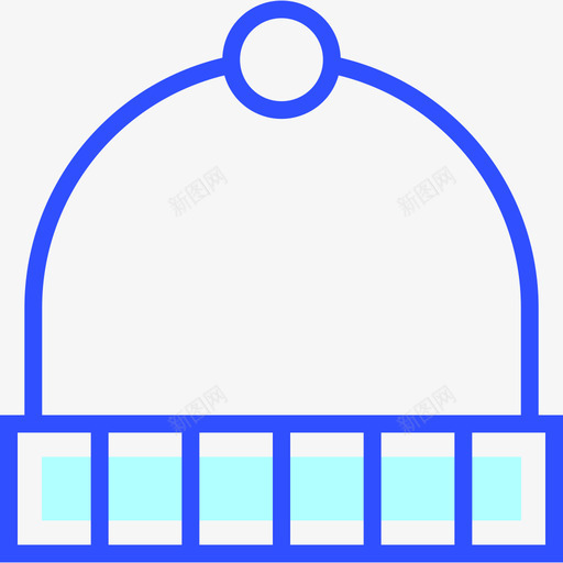 冬季帽冬季29线性颜色图标svg_新图网 https://ixintu.com 冬季29 冬季帽 线性颜色